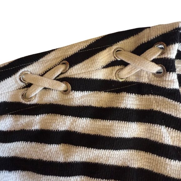 Jones New York XXL Coastal Chic Striped Sweater Nautical Rope Shoulder Detail - Picture 12 of 13